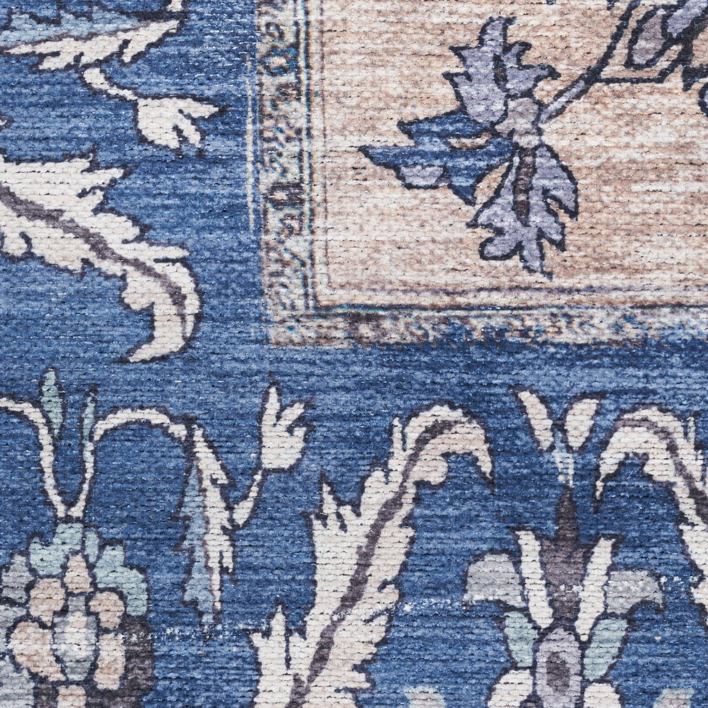 Nourison Grand Washables 2' x 3'9" Denim Vintage Indoor Rug
