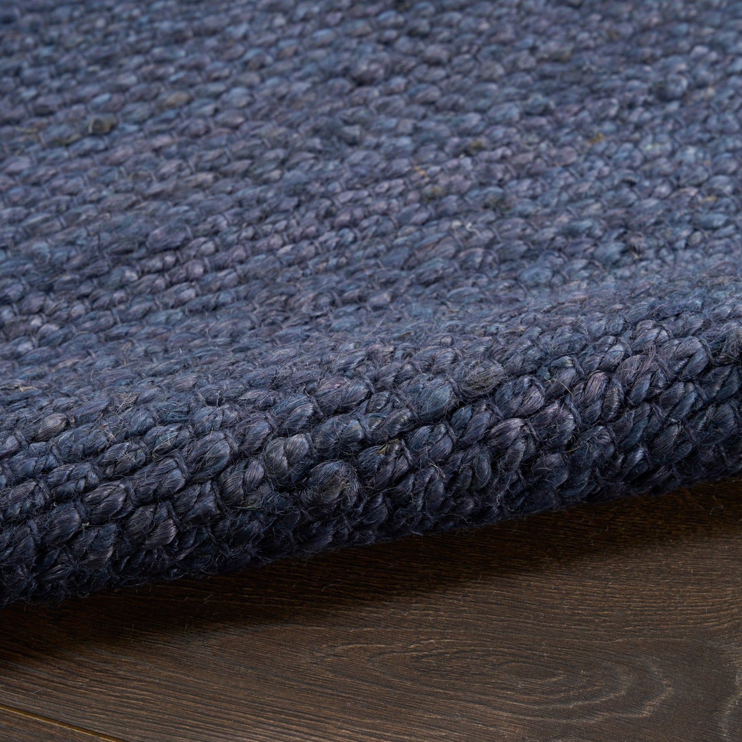 Nourison Natural Jute 5' x 7' Navy Farmhouse Indoor Rug
