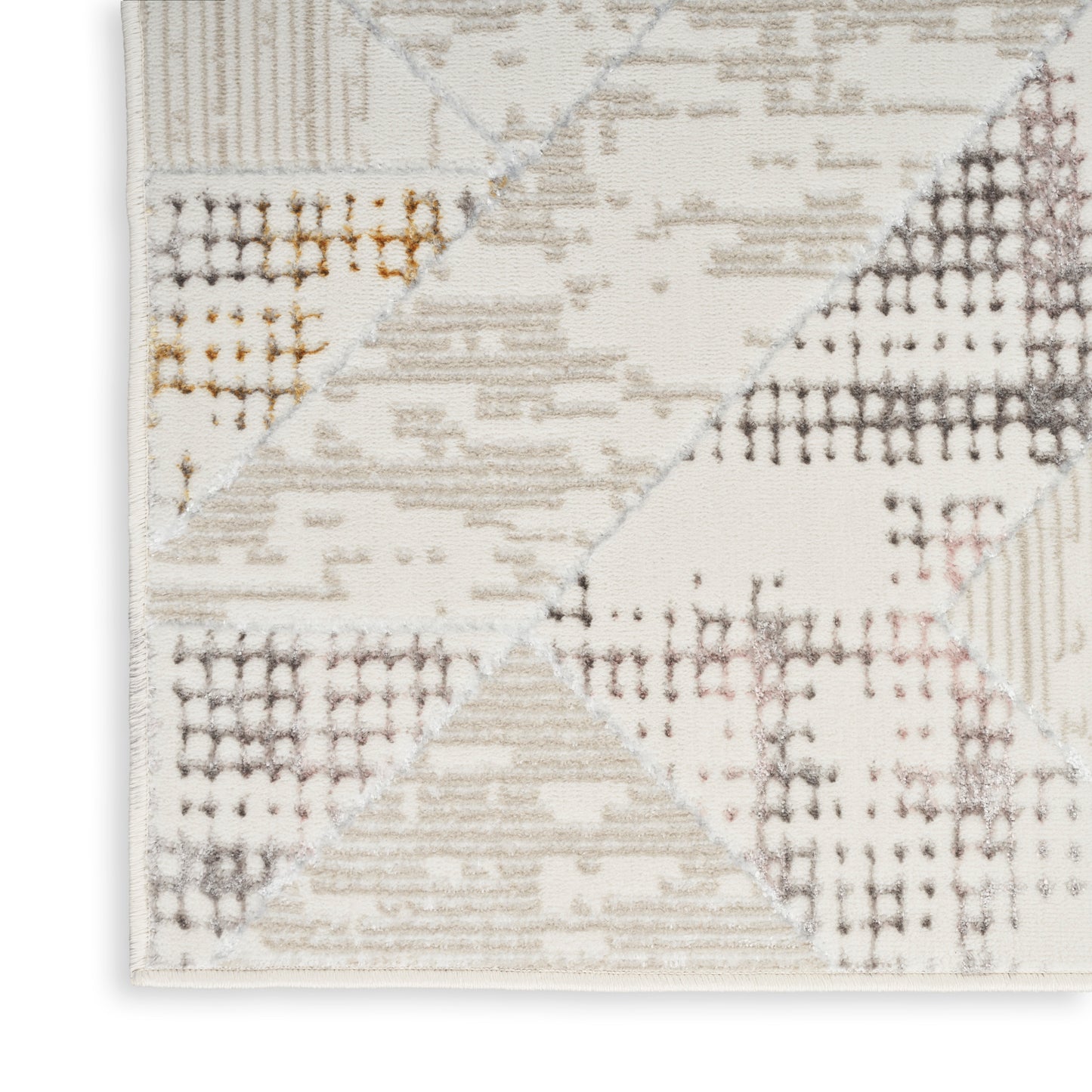 Nourison Glitz 3'11" x 5'11" Ivory/Multi Contemporary Indoor Rug