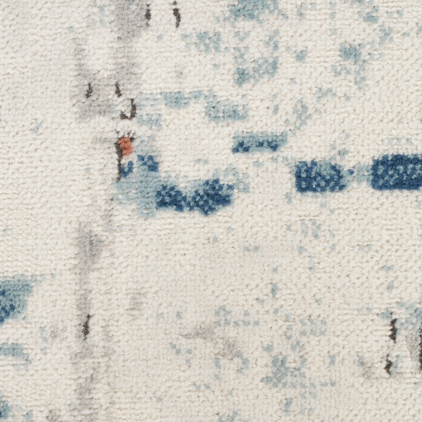 Nourison Quarry 2'2" x 7'6" Beige Blue Rust Modern Indoor Rug
