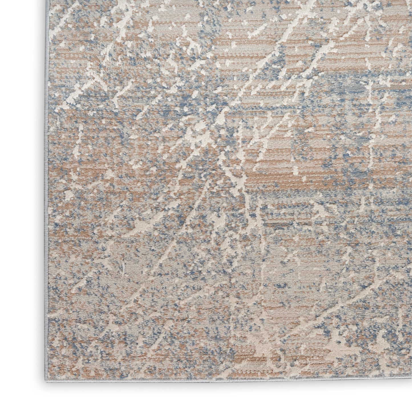 Nourison Exhale 7'10" x 9'10" Beige Blue Modern Indoor Rug