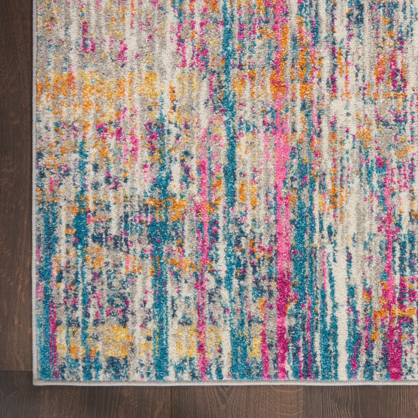 Nourison Passion 2'2" x 10' Ivory/Multi Modern Indoor Rug