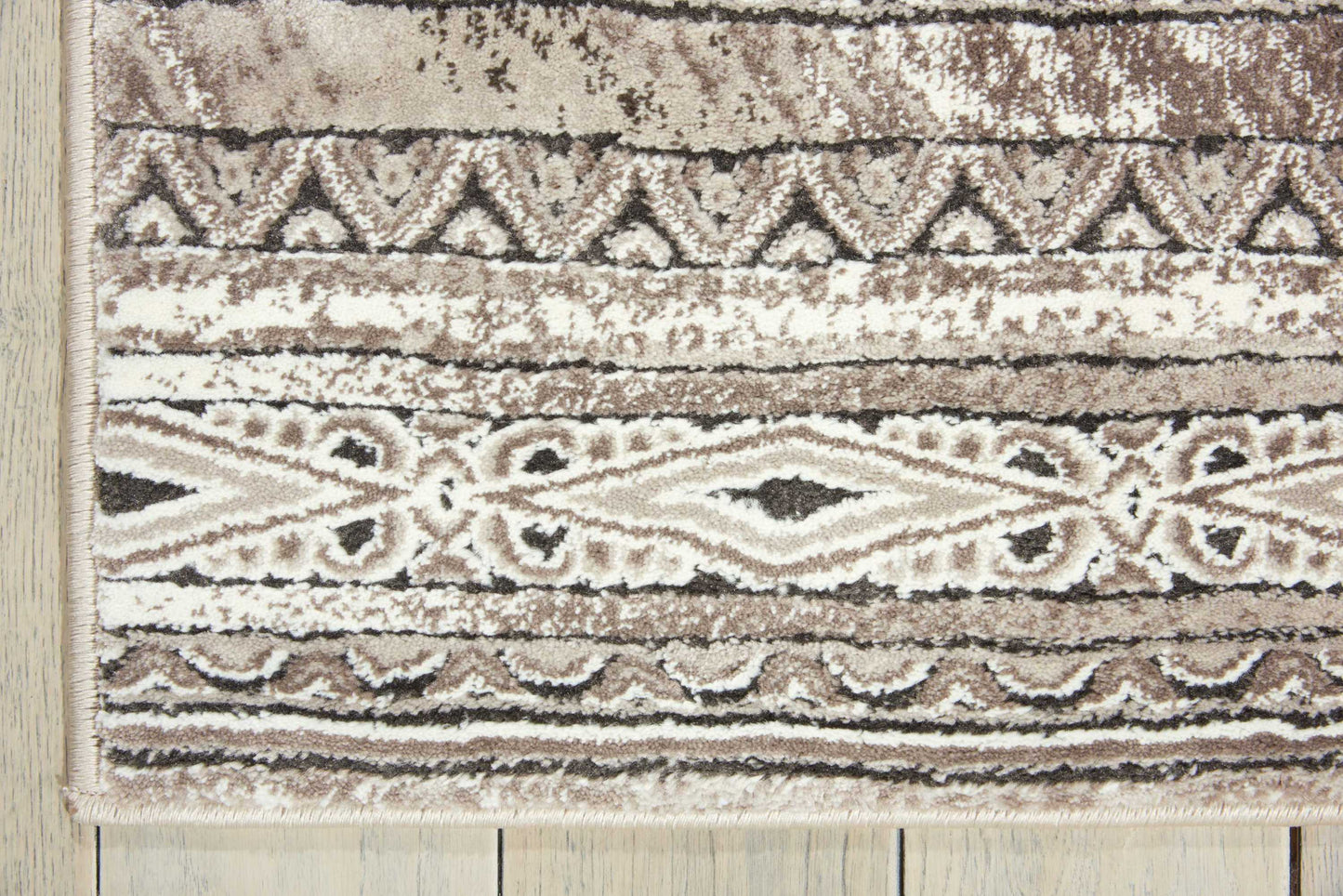 Nourison Karma 9'3" x 12'9" Beige Vintage Indoor Rug