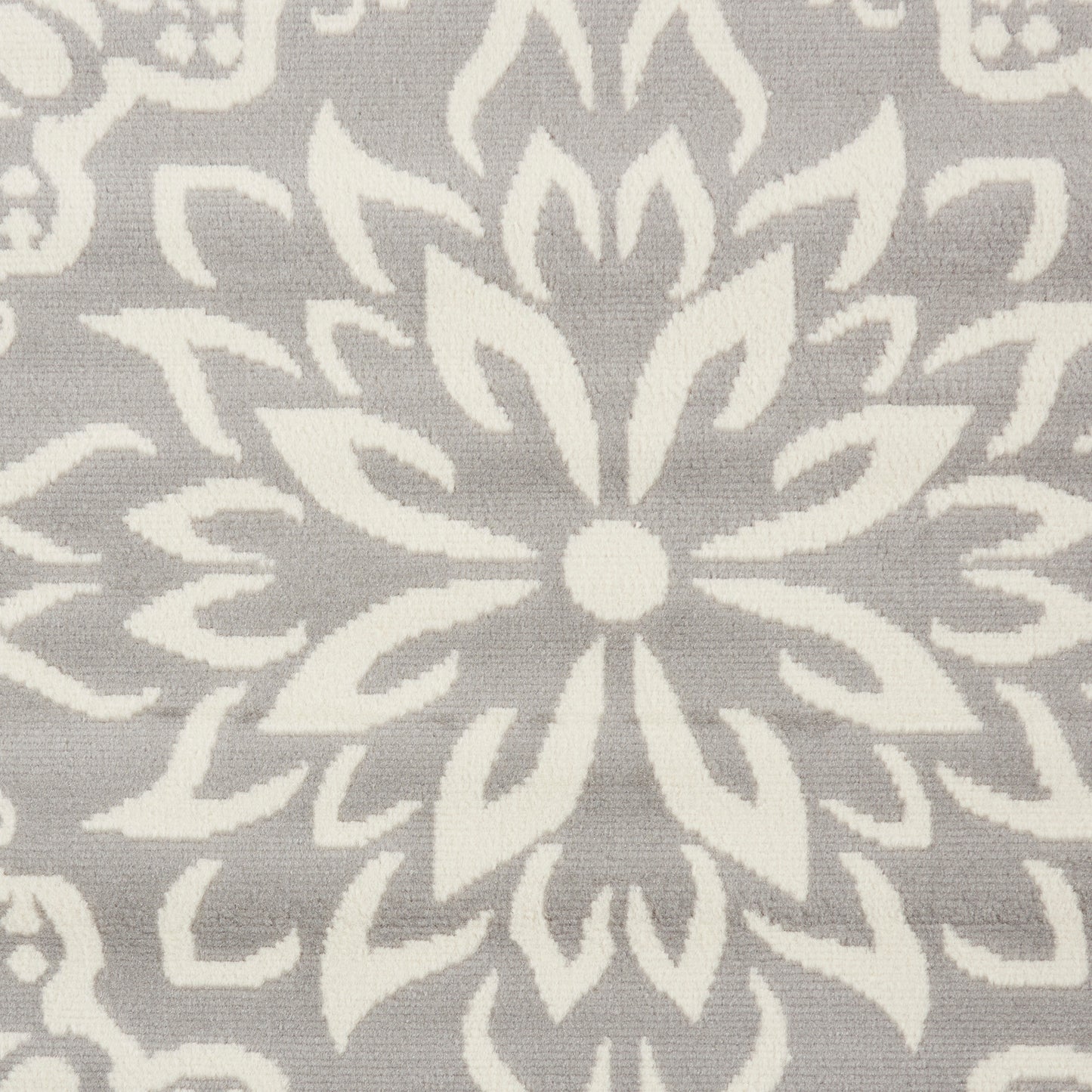 Nourison Jubilant 3' x 5' Ivory/Grey Farmhouse Indoor Rug