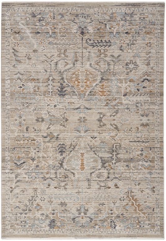 Nourison Lynx 5'3" x 7'10" Ivory Taupe Vintage Indoor Rug