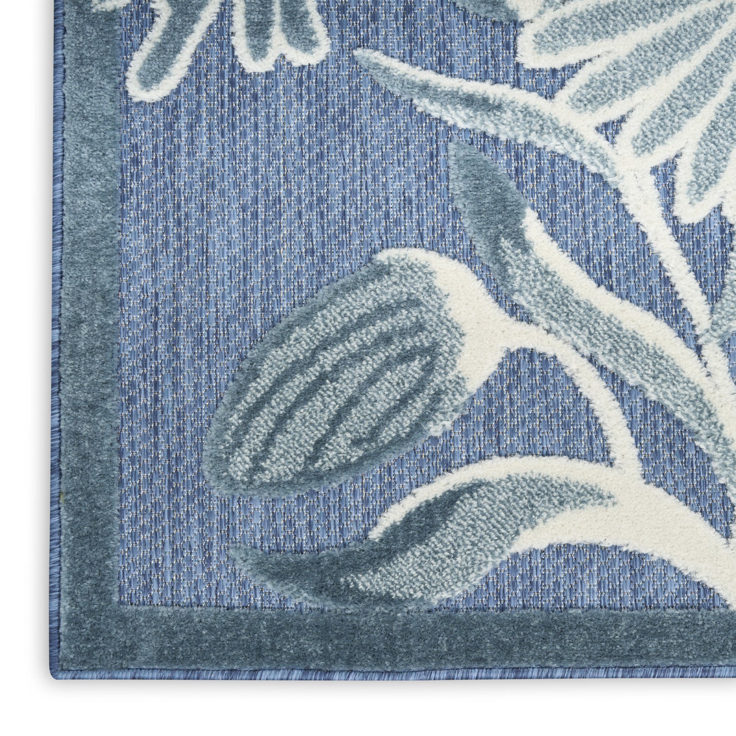 Nourison Aloha 9' x 12' Blue Outdoor Rug