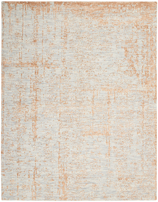 Nourison Luna 8'6" x 11'6" Blue Mocha Modern Indoor Rug