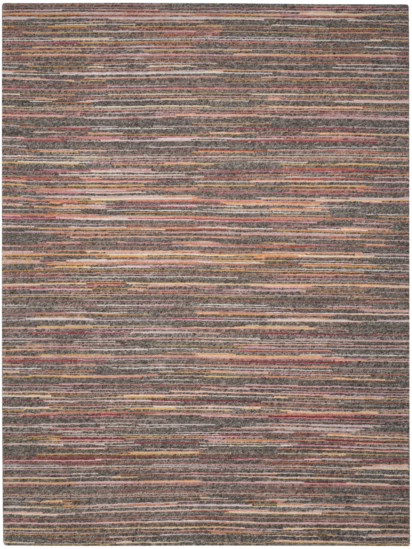 Nourison Plateau 8'6" x 11'6" Grey Flame Modern Indoor Rug