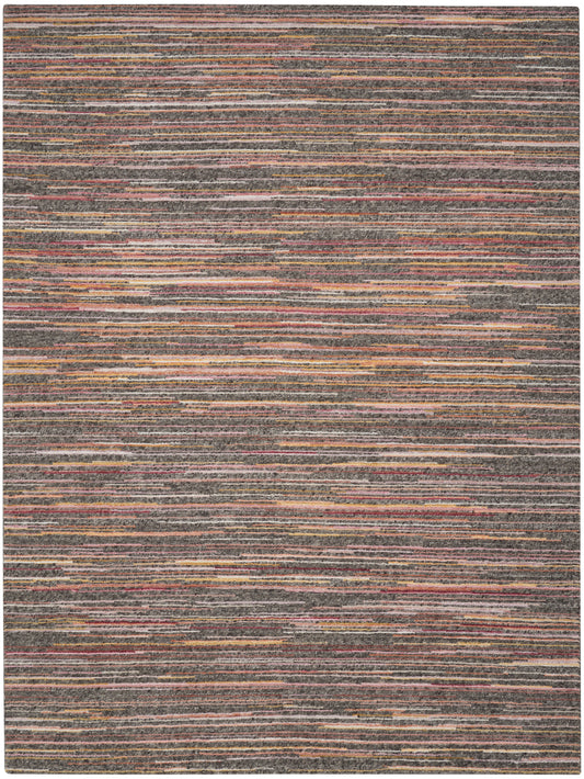 Nourison Plateau 8'6" x 11'6" Grey Flame Modern Indoor Rug