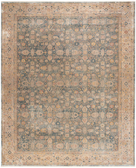 Nourison Luxurious 9'10" x 12'6" Ivory Blue Vintage Indoor Rug
