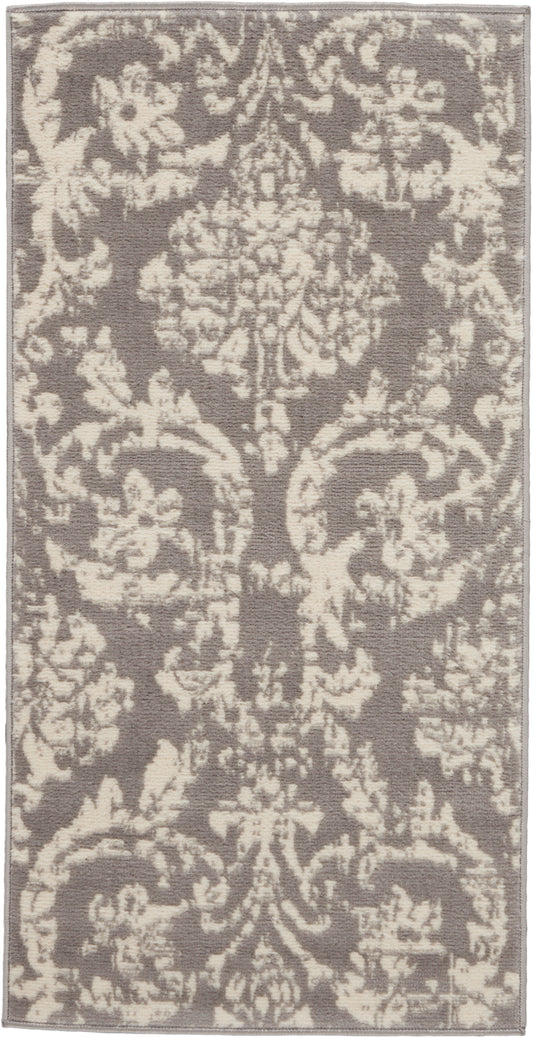 Nourison Jubilant 2' x 4' Grey Vintage Indoor Rug