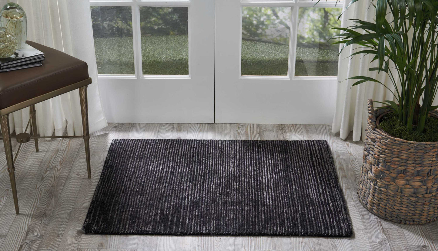 Nourison Ocean 2' x 3' Onyx Modern Indoor Rug