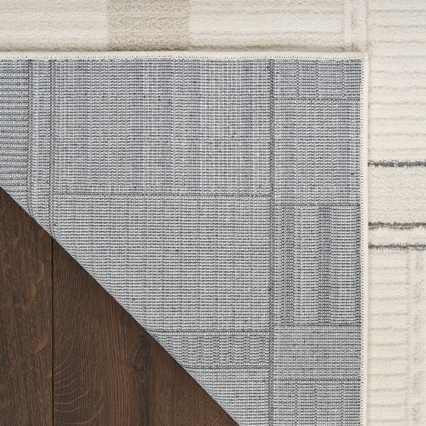 Nourison Nordic 5' x 7' Ivory Grey Modern Indoor Rug