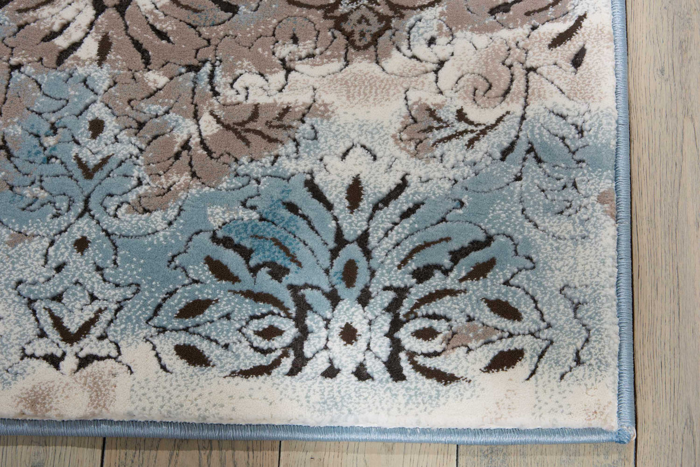 Nourison Karma 9'3" x 12'9" Ivory/Blue Vintage Indoor Rug