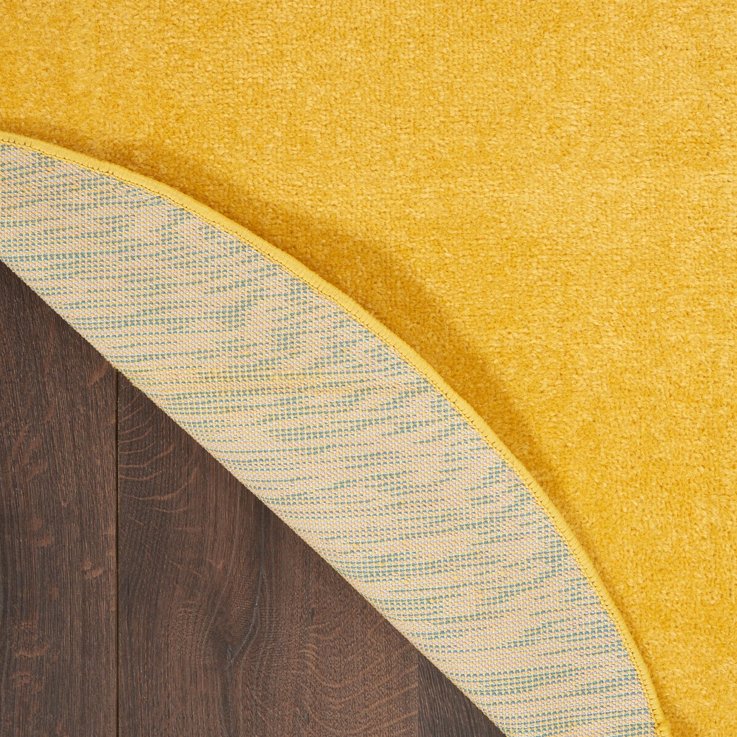 Nourison Nourison Essentials 6' x Round Yellow Outdoor Rug