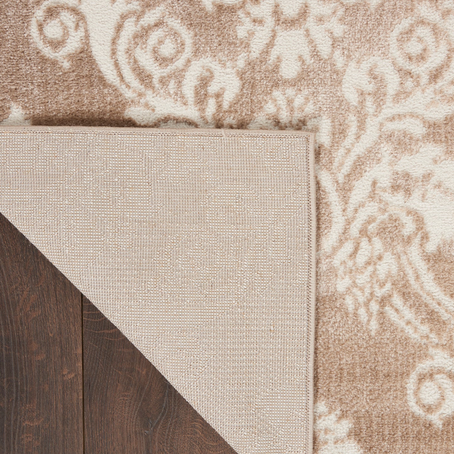 Nourison Elation 7'10" x 9'10" Ivory Mocha Vintage Indoor Rug