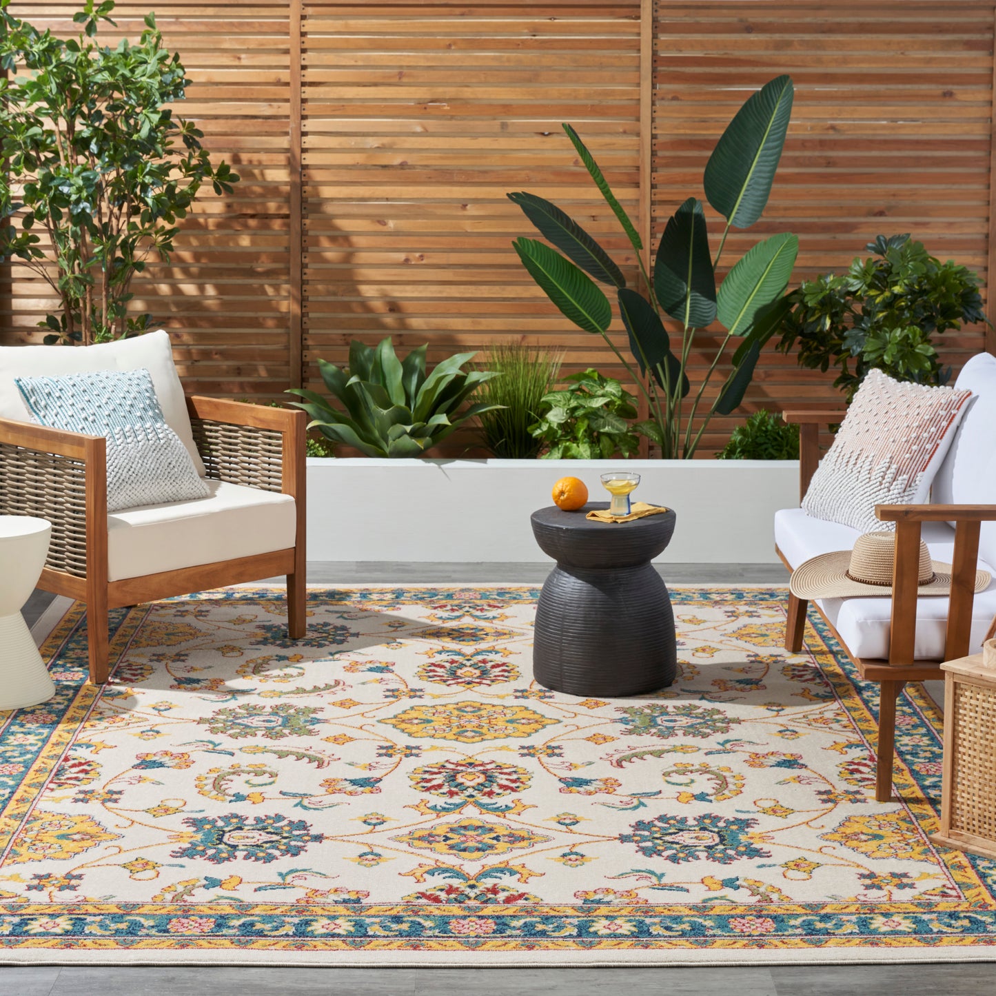 Nourison Nourison Essentials 6' x 9' Ivory Gold Vintage Rug