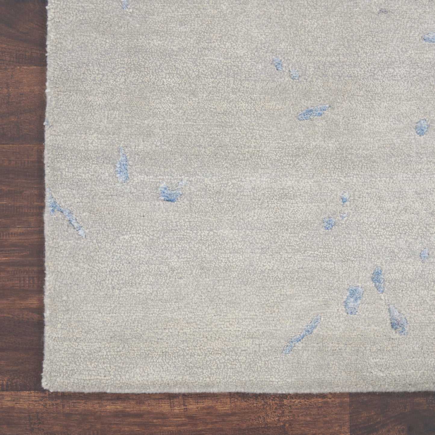 Nourison Silk Shadows 7'9" x 9'9" Grey Blue Modern Indoor Rug