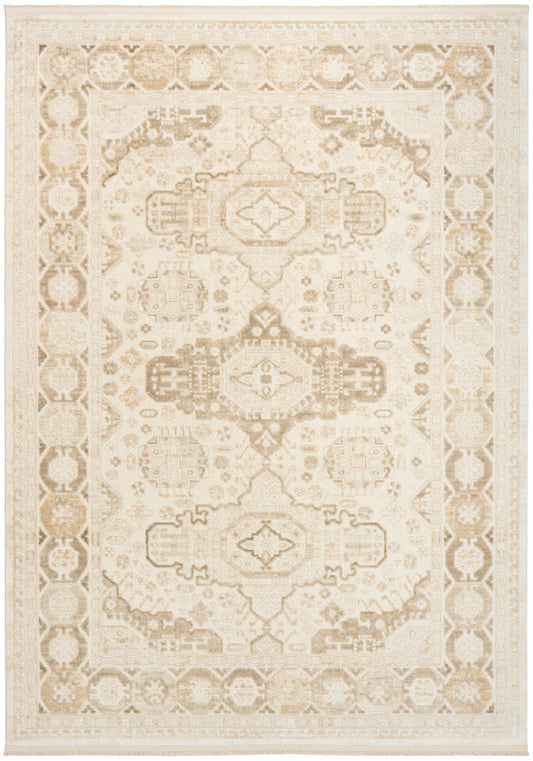 Nourison Pardis 4' x 6' Ivory Beige Vintage Indoor Rug