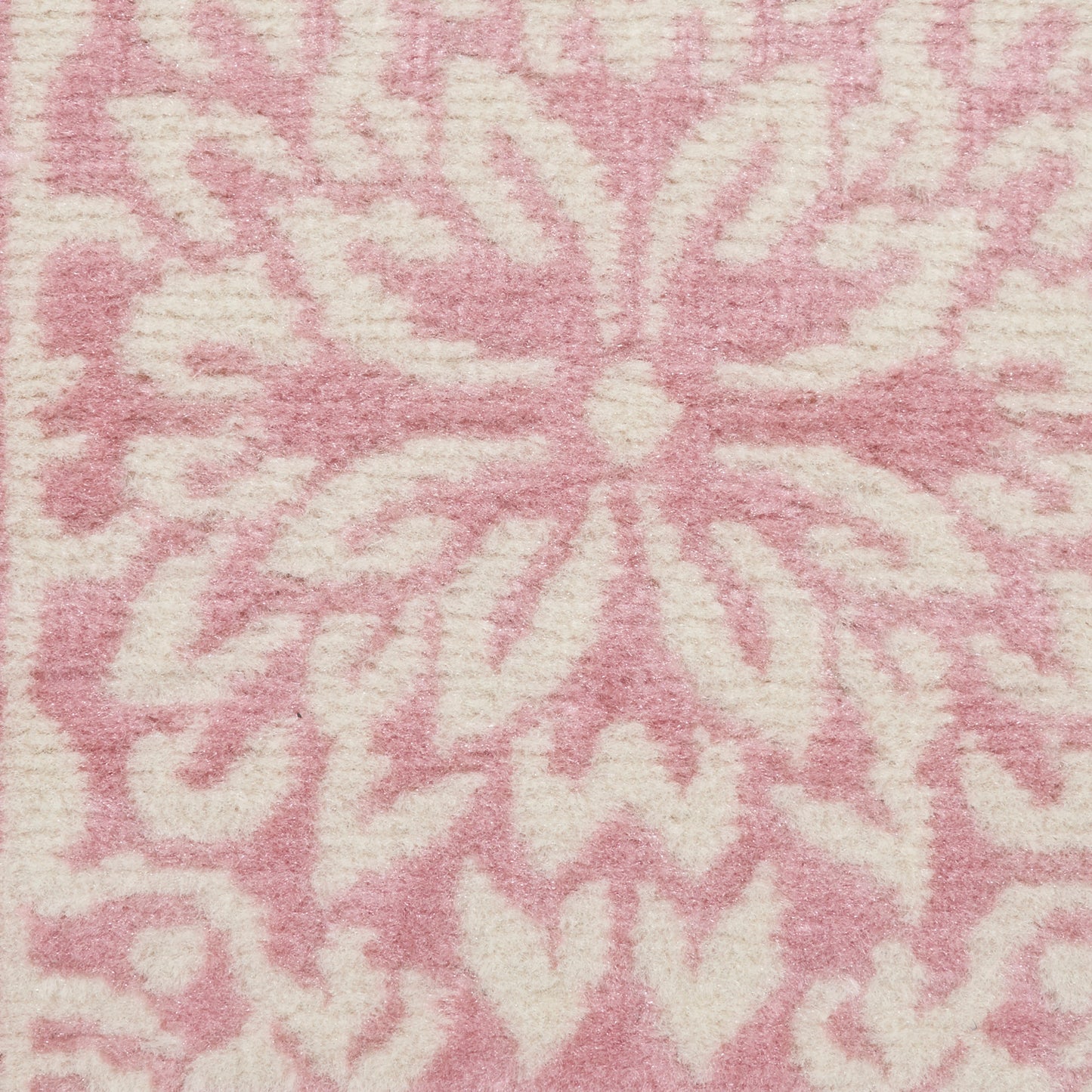 Nourison Jubilant 2' x 4' Ivory Pink Farmhouse Indoor Rug