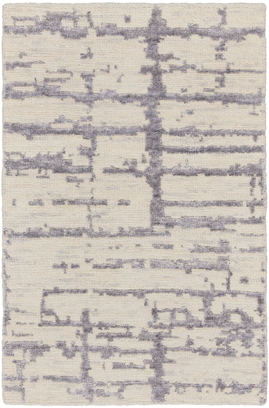 Nourison Luna 2' x 3' Ivory Grey Modern Indoor Rug