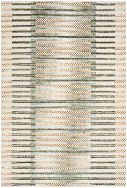 Nourison Nordic 5' x 7' Ivory Multicolor Modern Indoor Rug