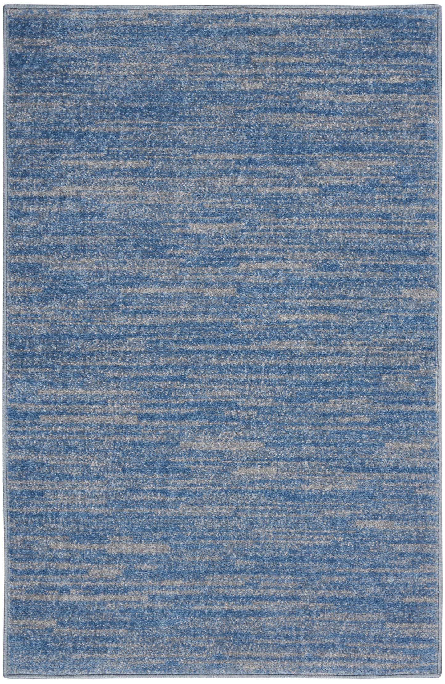 Nourison Nourison Essentials 2' x 4' Blue/Grey Outdoor Rug
