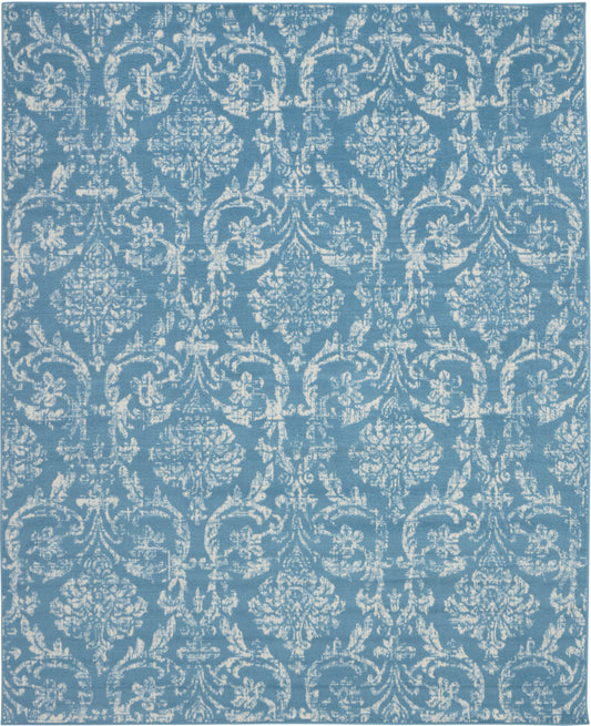 Nourison Jubilant 7'10" x 9'10" Blue Vintage Indoor Rug