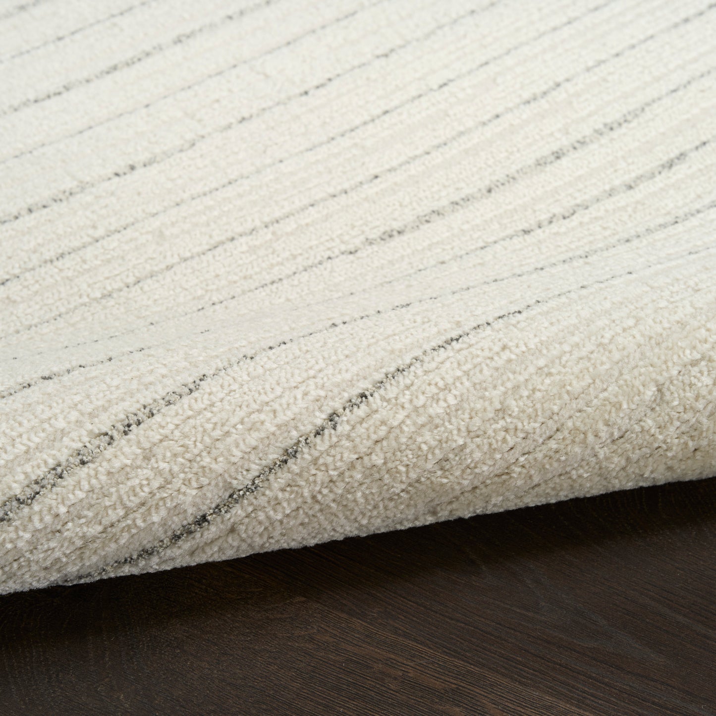 Nourison Ivory Hues 7'10" x 9'10" Ivory Grey Modern Indoor Rug