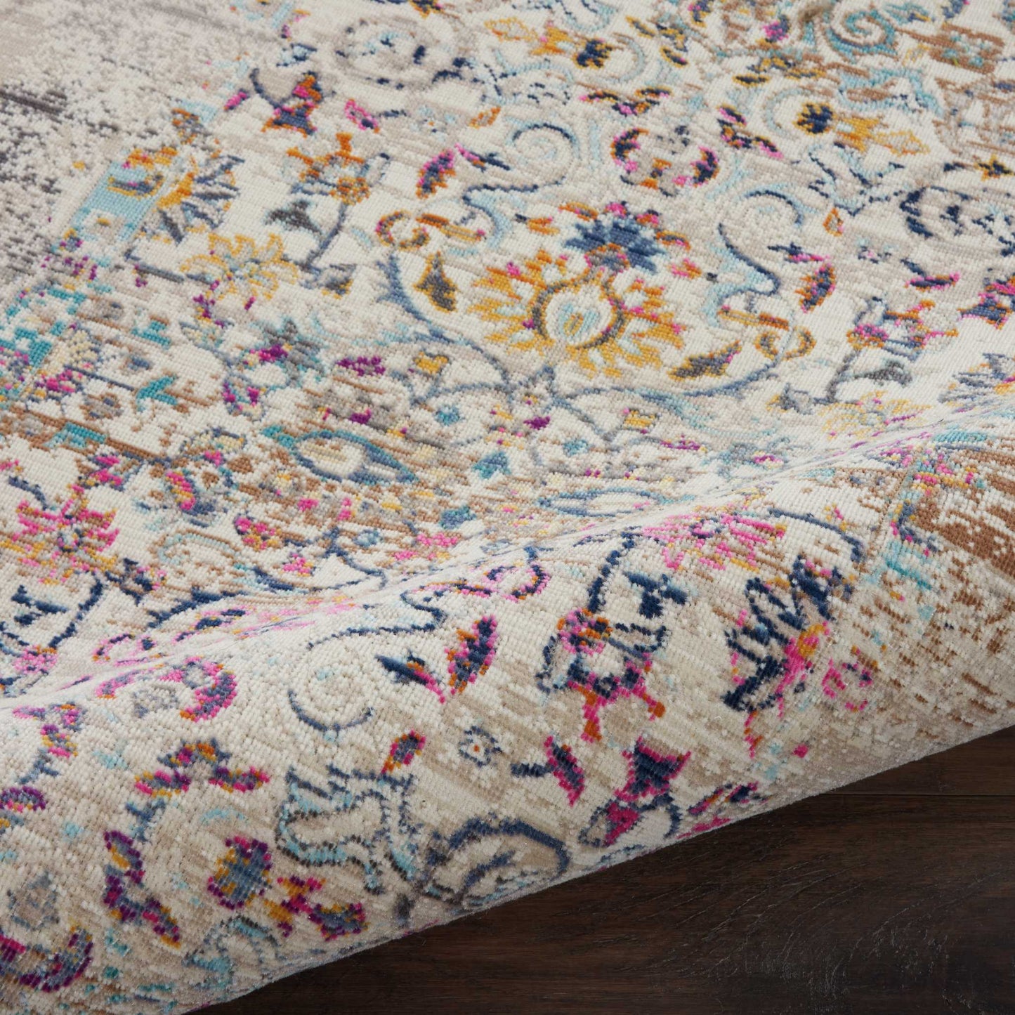 Nourison Vintage Kashan 2' x 6' Ivory Vintage Indoor Rug