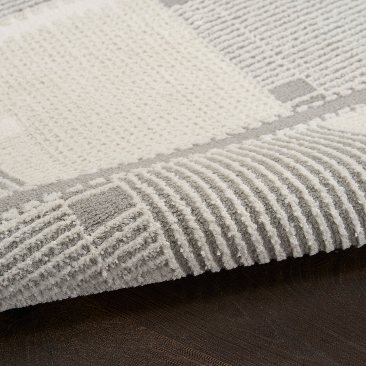 Nourison Nordic 8' x 10' Ivory Grey Modern Indoor Rug