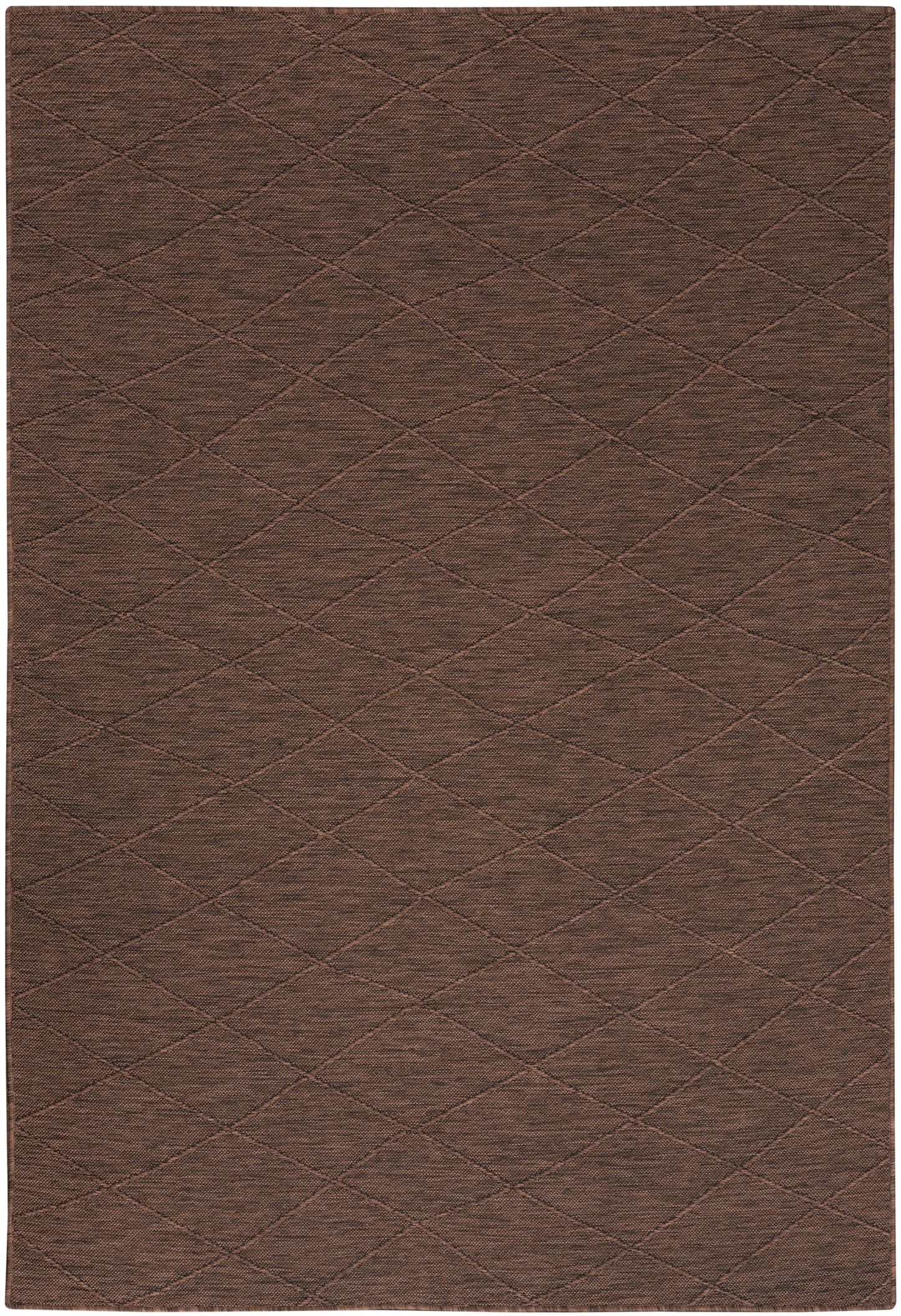 Nourison Washable Solutions 4' x 6' Mocha Modern Rug