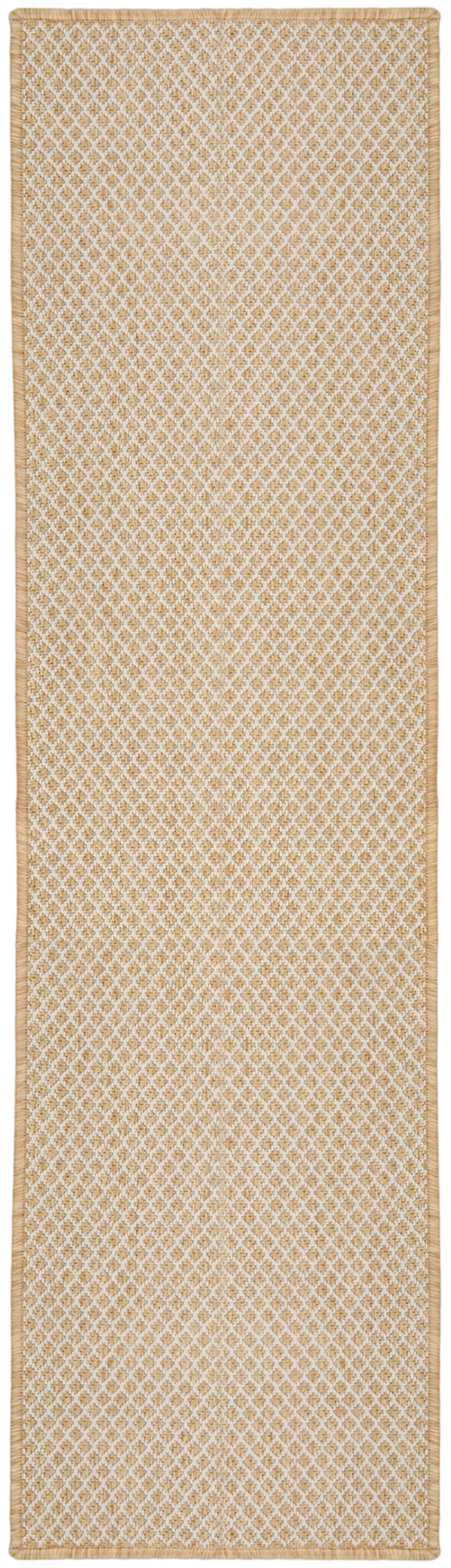 Nourison Courtyard 2' x 6' Natural Modern Rug
