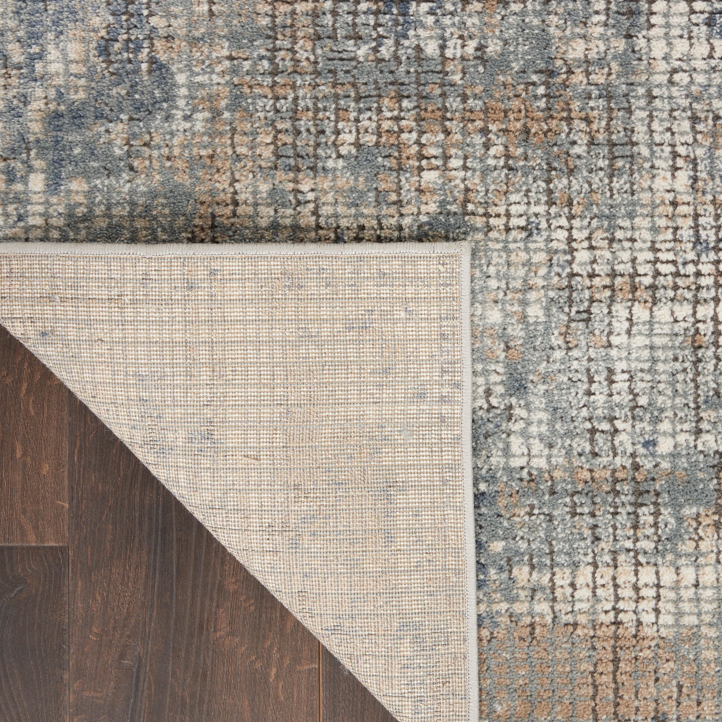 Nourison Quarry 3'9" x 5'9" Blue Beige Modern Indoor Rug