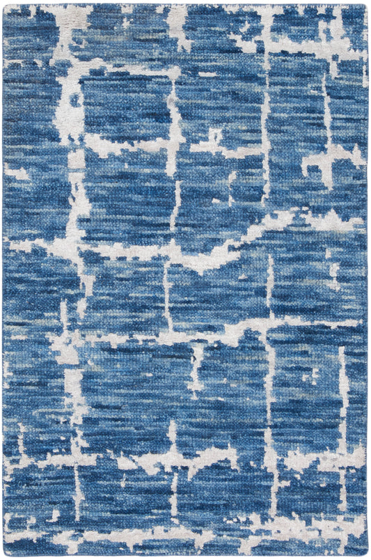 Nourison Luna 2' x 3' Blue Silver Modern Indoor Rug