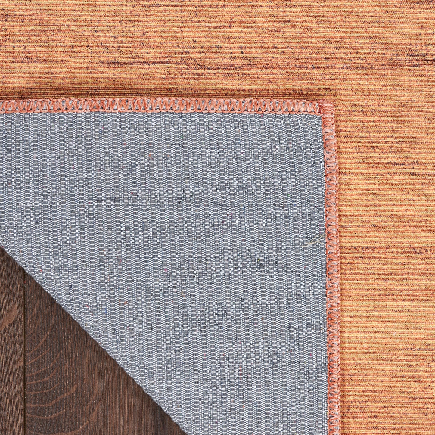 Nourison Washable Essentials 6' x 9' Copper Modern Indoor Rug