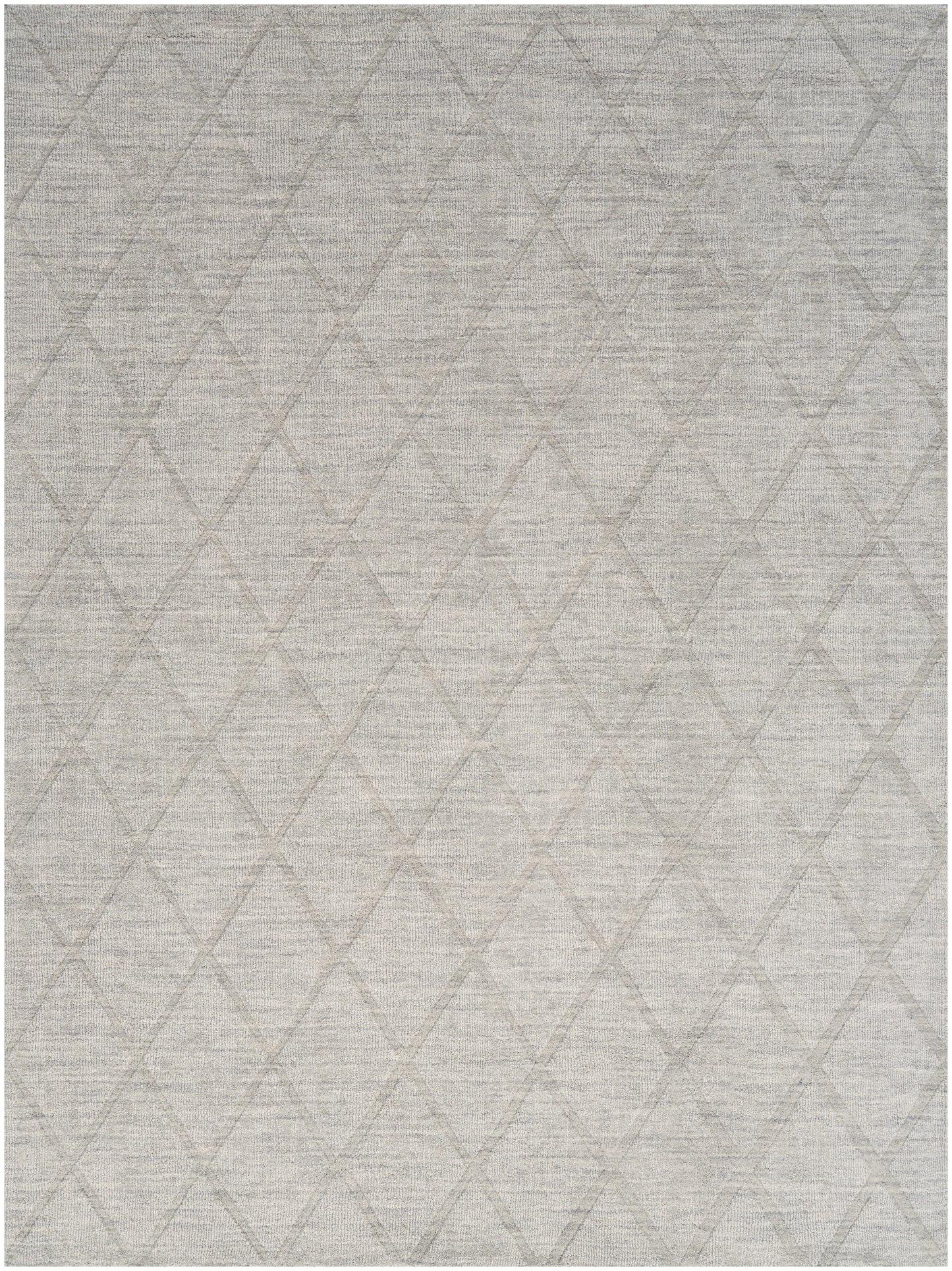 Nourison Wool Haven 3'9" x 5'9" Grey Modern Indoor Rug