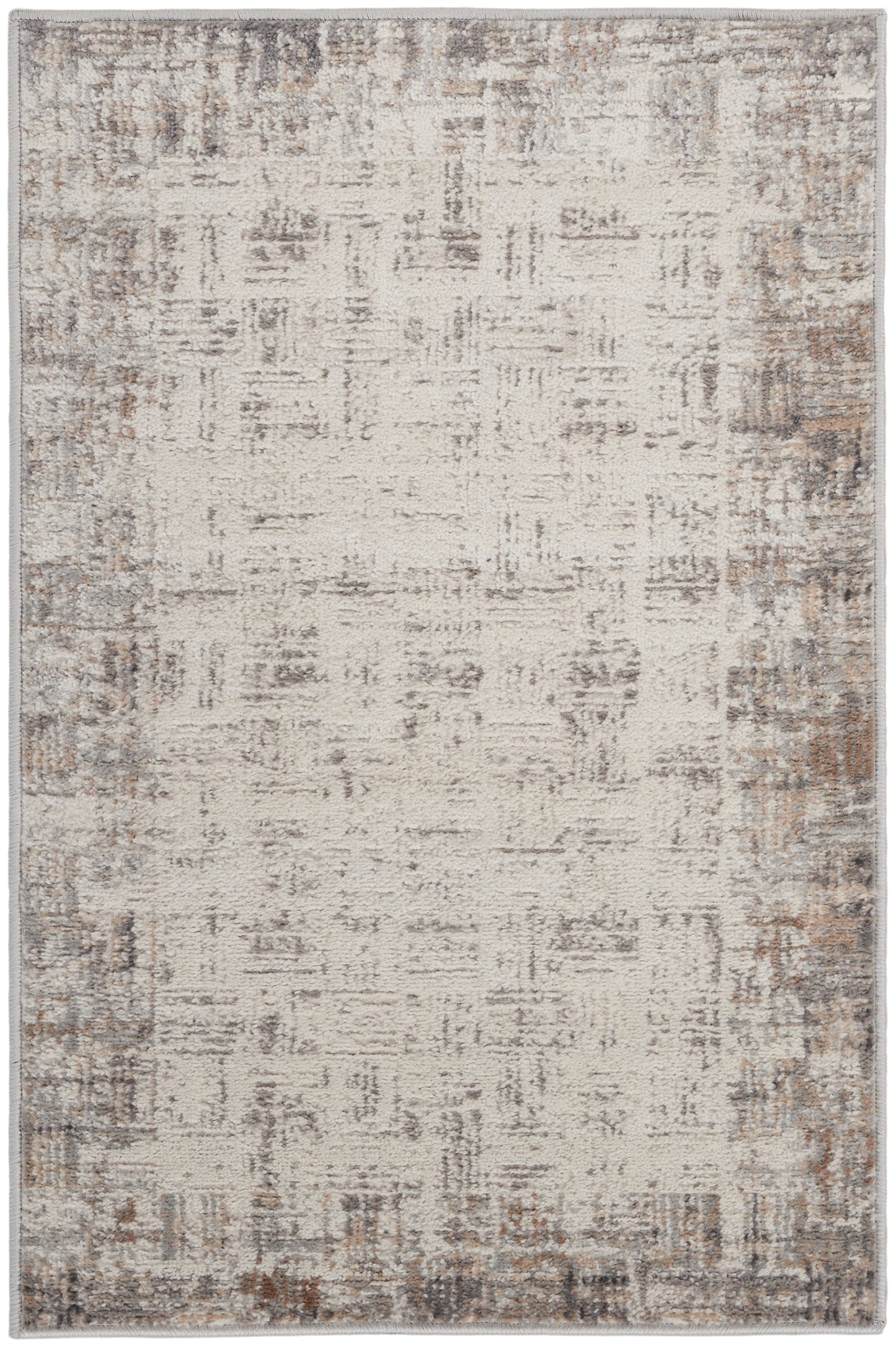 Nourison Elation 2' x 3' Ivory Grey Modern Indoor Rug