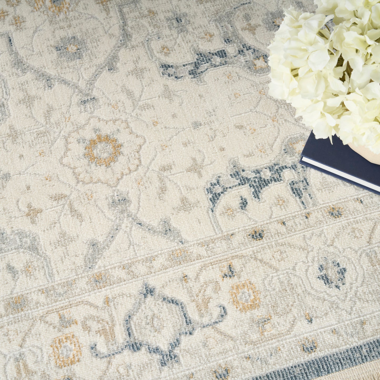 Nourison Pardis 7'10" x 9'10" Light Blue Vintage Indoor Rug