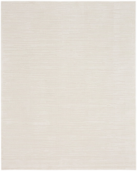 Nourison Care Free 7'10" x 9'10" Beige Modern Indoor Rug