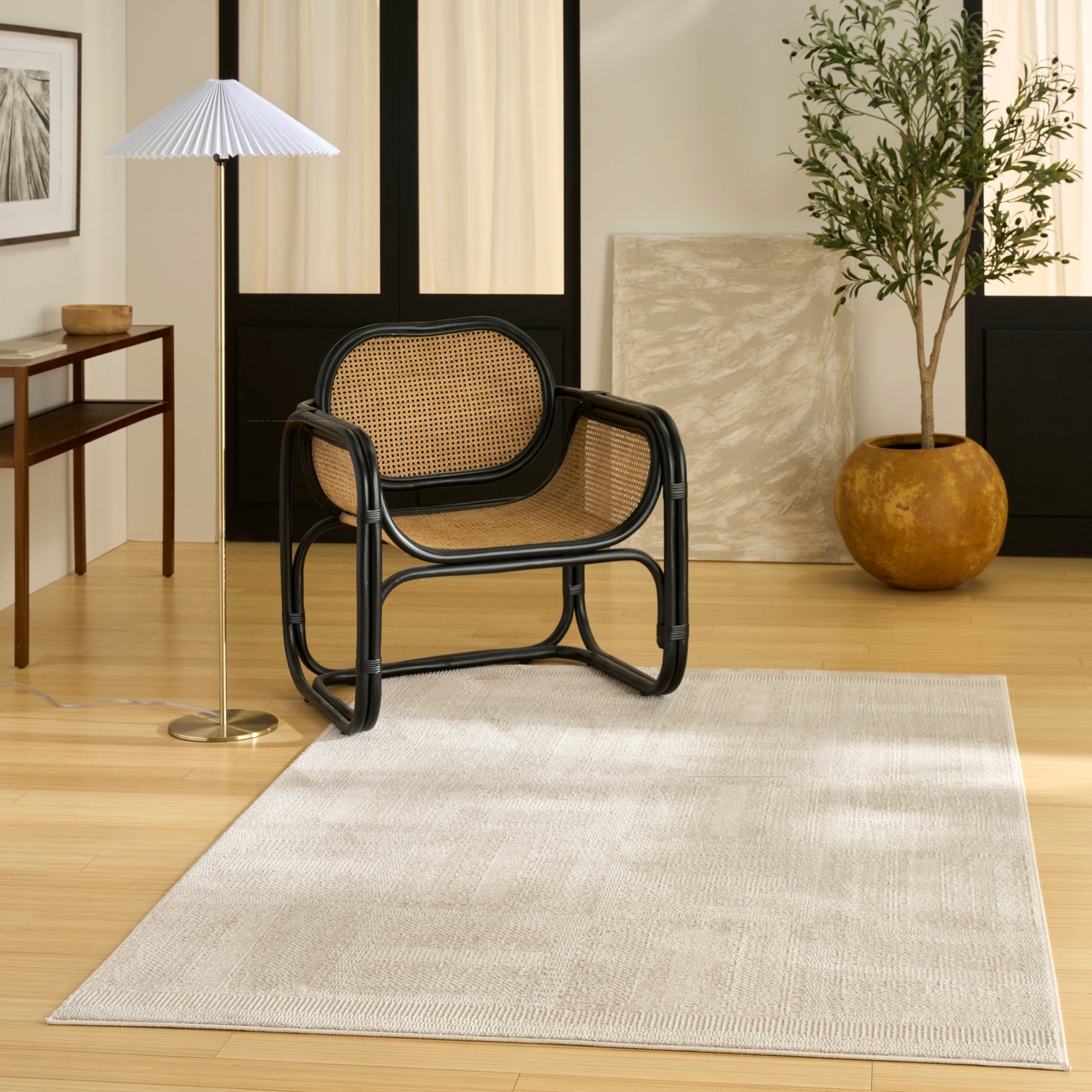Nourison Nordic 5' x 7' Taupe Modern Indoor Rug