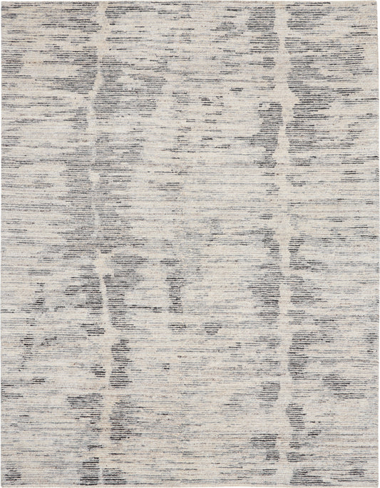 Nourison Ocean 5'6" x 7'5" Cream Charcoal Modern Indoor Rug