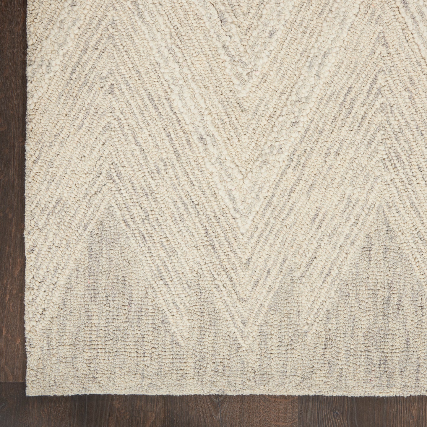 Nourison Interlock 8' x 10'6" Ivory/Grey Modern Indoor Rug