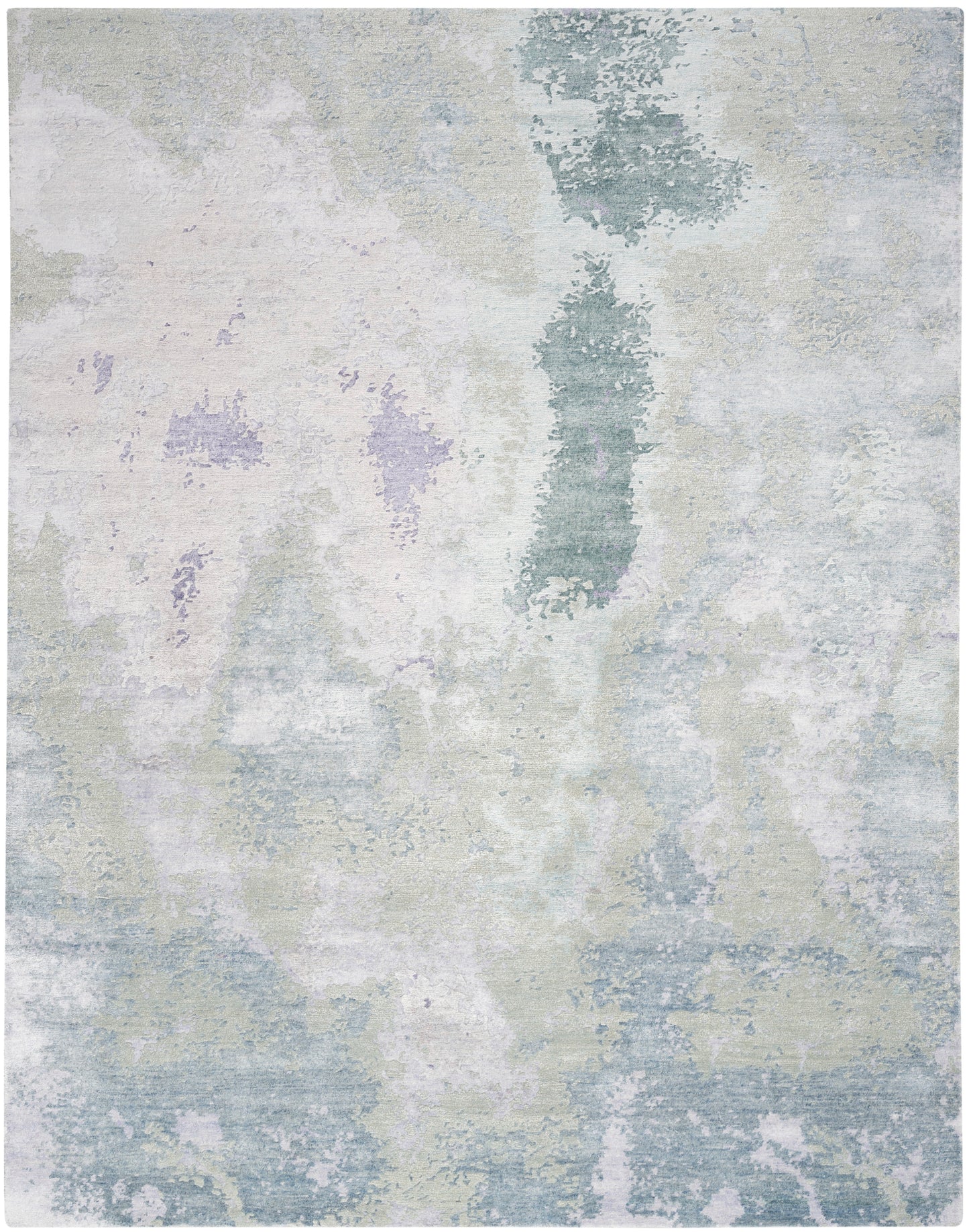 Nourison Silk Shadows 8'6" x 11'6" Blue Green Modern Indoor Rug