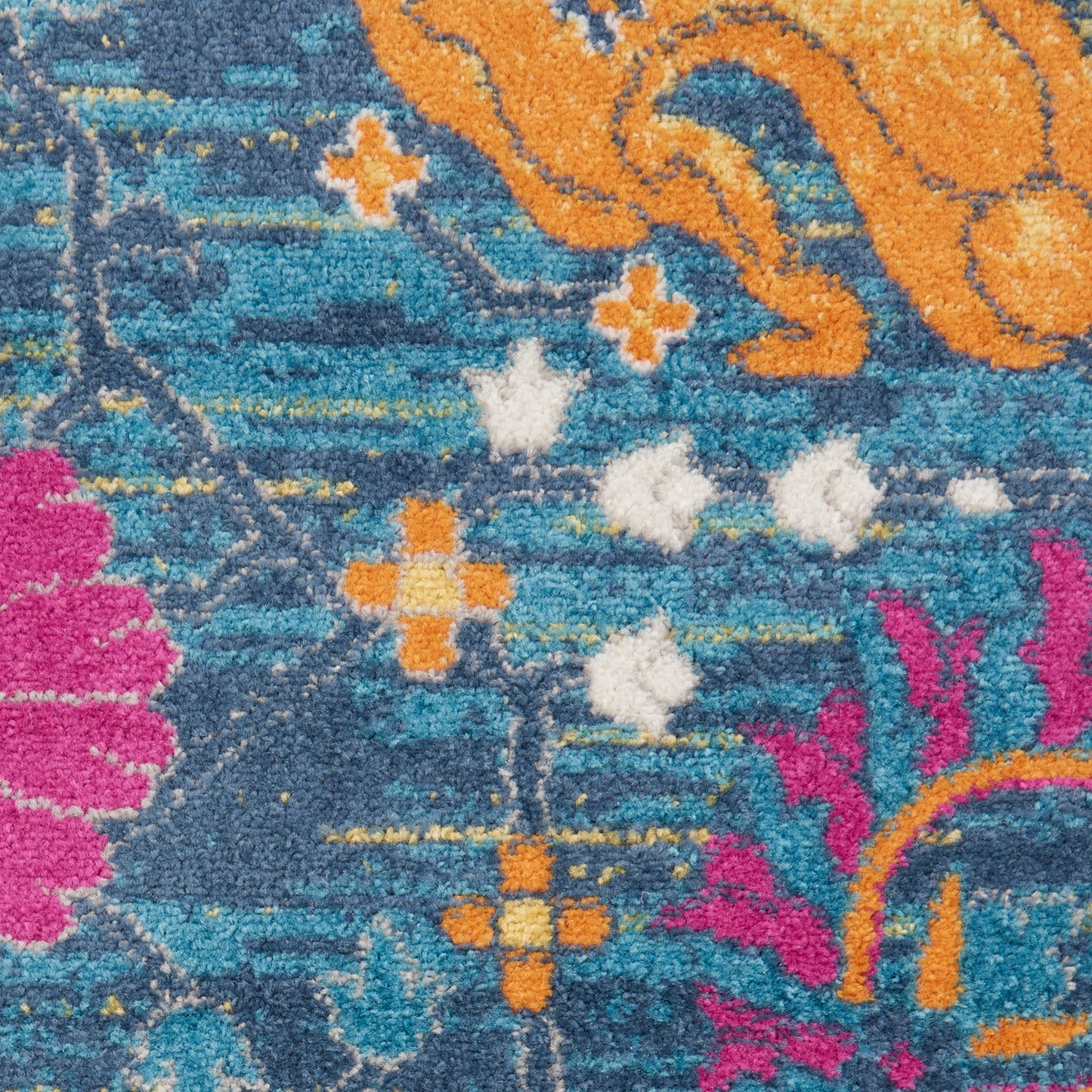 Nourison Passion 2'2" x 7'6" Denim Bohemian Indoor Rug