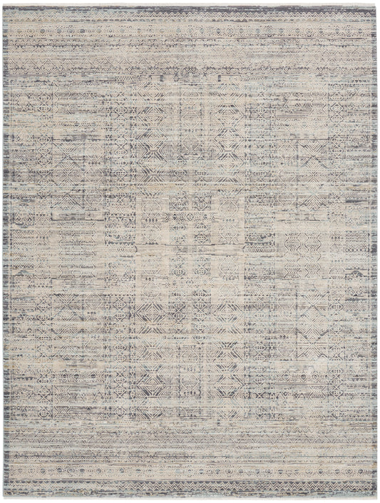 Nourison Lynx 7'10" x 10'1" Ivory Blue Vintage Indoor Rug