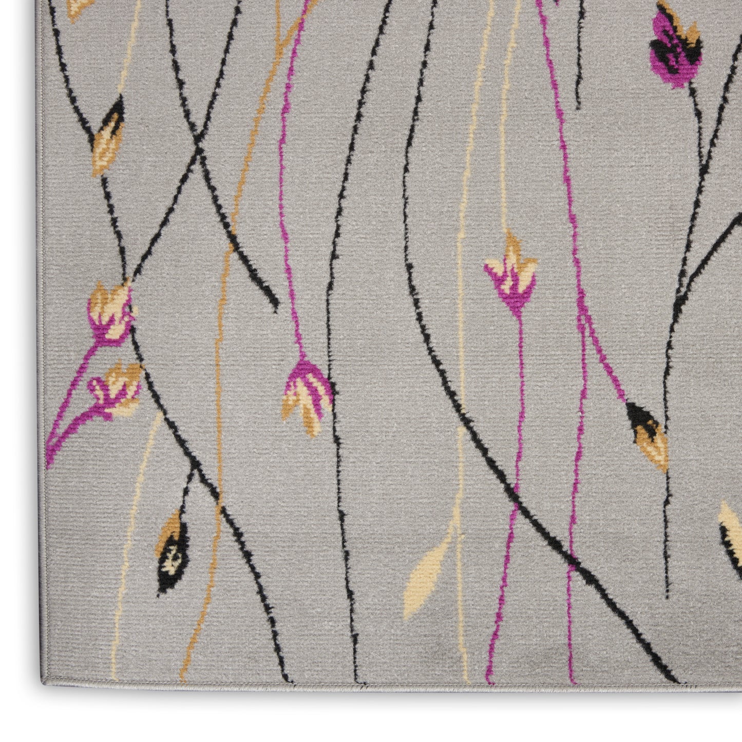 Nourison Grafix 7'10" x 9'10" Grey Contemporary Indoor Rug
