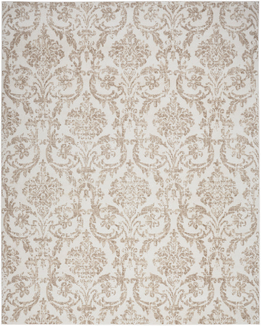 Nourison Jubilant 5'3" x 7'3" Ivory Beige Vintage Indoor Rug