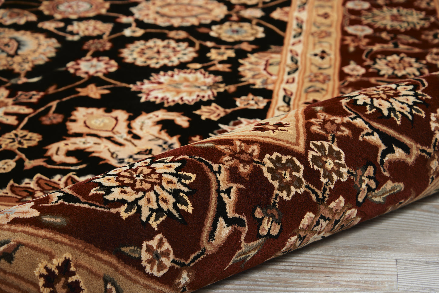 Nourison Nourison 2000 7'9" x 9'9" Black Traditional Indoor Rug