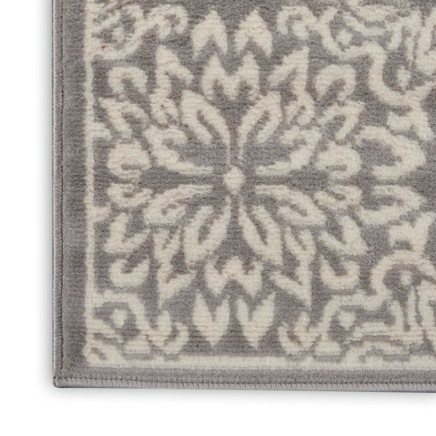 Nourison Jubilant 2' x 4' Ivory/Grey Farmhouse Indoor Rug